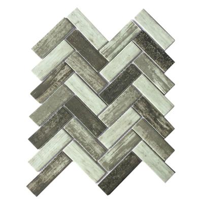 China China Supplier of Parquet for Wall Good Quality Cheap Mosaic Slabs / Backsplash Tiles Recycled Glass Mosaic for sale