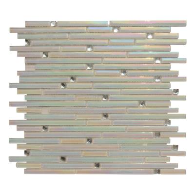 China Parquet Made In China Premium Quality Iridescent Swimming Pool Mosaic Tiles Glass Supplier for sale