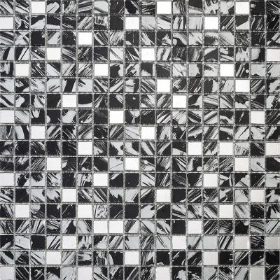 China Wholesale Parquet Mirror Mosaic Bathroom Decoration Glass Mosaic Tile Mixed Color for sale