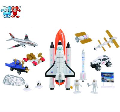 China Eco-friendly Time Shuttle Simulator Spaceship Game Set 1 87 Diecast Space Rocket Toy For Kids for sale