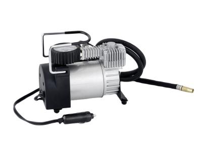 China YD-580 Emergency Light Mini Car Air Compressor DC 12V Metal Mini Car Pump Handle and Portable Tire Inflator for sale