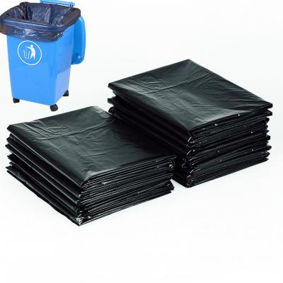 China Large Disposable Garbage Bag Black Pe Plastic Bag Thickened New Material for sale