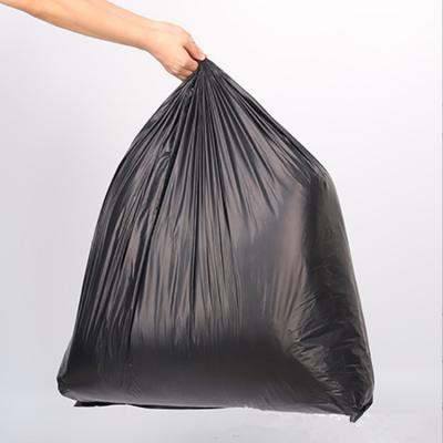 China Large Capacity Disposable Black Plastic Bags Garbage Waste Storage Plastic Bag For Kitchen for sale