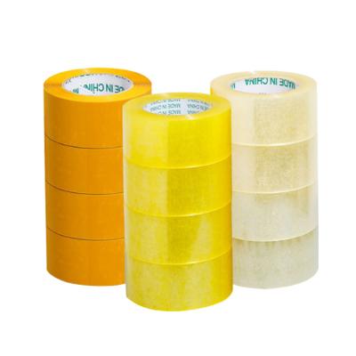 China Fcl Waterproof Transparent Tape Thickened Big Roll Glue E-commerce Packaging Sealing Tape for sale