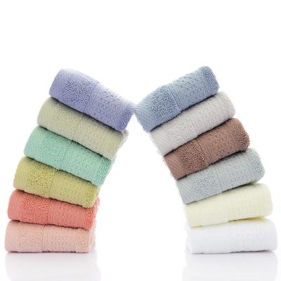 China 20x20 cm Small Printed Logo 100% Cotton Face Hand Towel for Kids Premium Soft Feel Essential Washcloths for sale