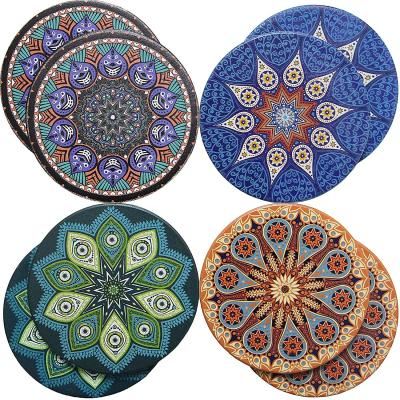 China Top Seller Heat Resistant Fast Water Absorbent Coasters Diatomaceous Earth Cup Coasters for sale