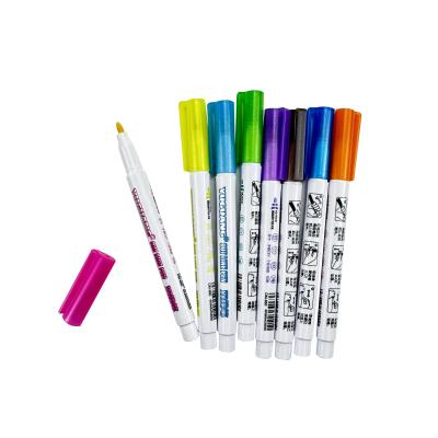 China Self-Outline Metallic Markers Custom Double Line Pen for Illustration Coloring Sketching Card Making for sale