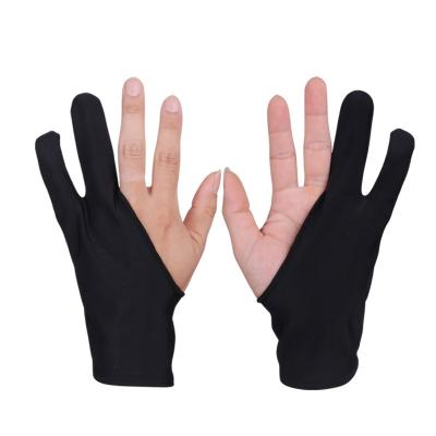 China Durable and Wear-resistant Black Digital Palm Rejection Drawing Glove 2 Pack for sale