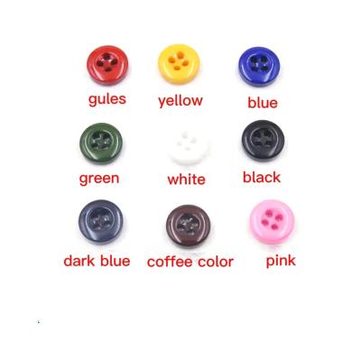 China China Manufacturer Stock Custom 4 Holes Polyester Resin Fancy Button For Coat Garment Clothing for sale