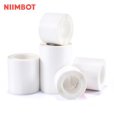 China Niimbot B3S/B21 transparent label stickers barcode label paper thermal waterproof color label paper for sale