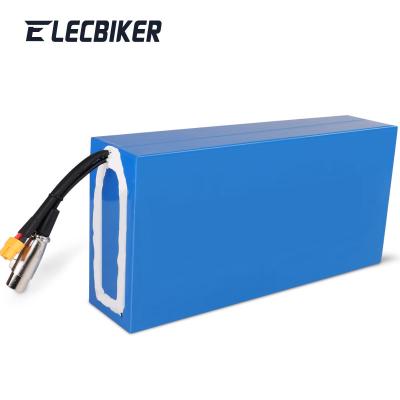 China Electric bike 48V battery 40AH PVC lithium battery pack for ebike 1000w powerful rechargeable 18650 cell charger for sale