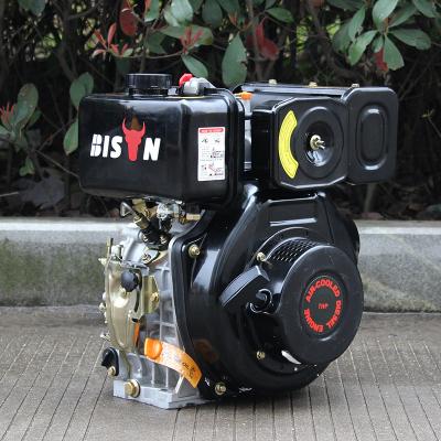 China BISON (CHINA) 178F Generator Air Cooled Diesel Engine 7HP Single Cylinder Air Cooled Diesel Engine for sale