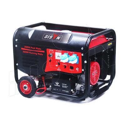 China Small Generator Supply Electric Power BISON 3kw Gasoline Generator Gasoline 170F Portable Generator BS270 7HP 2.8KW for sale