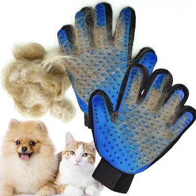 China Factory Direct Sale Stocked Pet Grooming Brush Multicolor Dog Cat Grooming Glove for sale