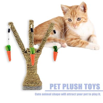 China New Design Durable Cat Carrot Tree Tower Cat Scratch Post Funny Frame From Viable Manufacturer for sale