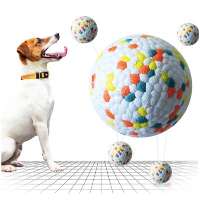 China High Quality Stocked Dog Toy Molar Ball E-TPU Indestructible Dog Toy Ball Interactive Training Dog Ball for sale