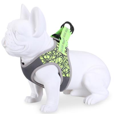 China 2020 New Reflective Pet Supplies Invest Type Dog Leash Harness Set Custom Dog Harness for sale