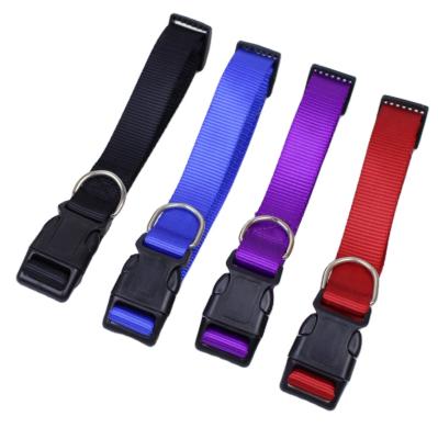 China DETACHED pet supplies chain wholesale plain dog collar nylon dog collar pet for sale