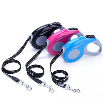 China 2020 New Pet Supplies Custom Made Reflective Automatic Pet Dog Retractable Waterproof Leash for sale