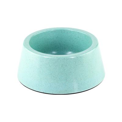 China 2021 New Eco-Friendly Sustainable Design Dog Bowl Bottom Non-slip Bamboo Fiber Pet Bowl for sale