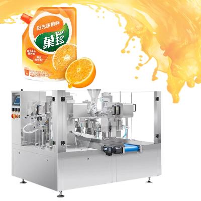 China Food Automatic Juice Liquid Stand Up Pouch Filling And Sealing Machine Premade Bag Packing Machine for sale