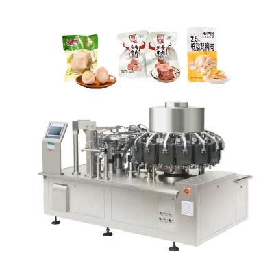 China Food Factory Price Multifunction Automatic Rotary Food Vacuum Packing Machine Premade Bag Packing Machine for sale