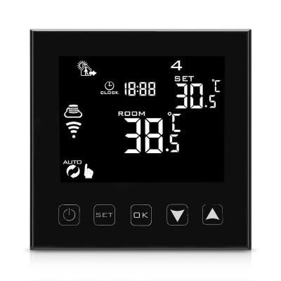 China Programmable Electric Floor Thermostat Temperature Controller WIFI Heated Thermostat Control for sale