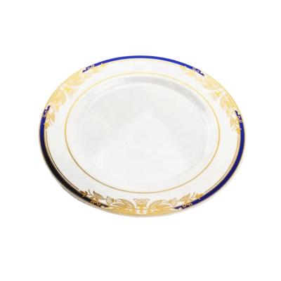 China Premium Disposable Disposable Dishes Dinner Plates Charger Disposable Plastic Dishes for sale