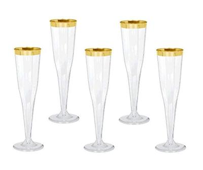 China Wholesale Hot Sale Embossing Clear Flutes Crystal Champagne Glass Wedding Disposable Champagne Gift Package Wine Tumbler for sale