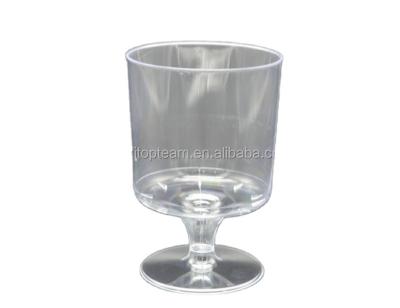 China plastic plastic disposable wine glass for sale