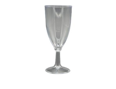 China Plastic Hard Plastic One-Piece 8-Ounce Wine Glasses for sale