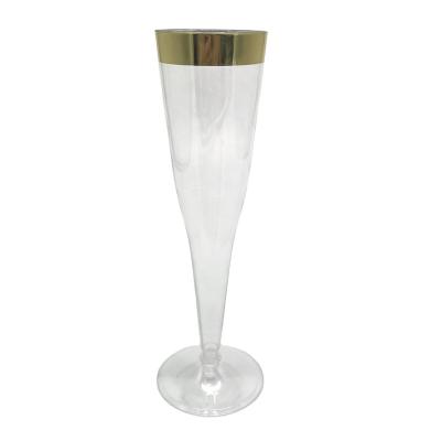 China 5oz disposable. Champagne Glass Plastic Clear Glass for sale