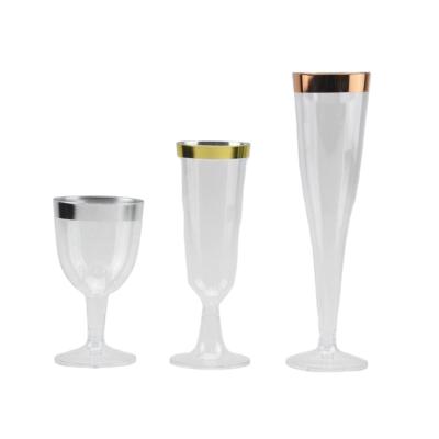 China PS 5oz Plastic Disposable Champagne Flute for sale