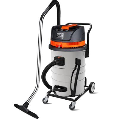 China Hotel 80L Professional Multifunctional 2.4 Kw Wet And Dry Vacuum Cleaner Big Power Three Motors for sale