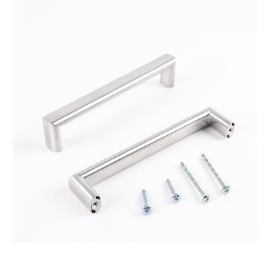 China Contemporary/Modern/Minimalist Metal Square Bedroom Furniture Dresser Drawer Pull Cabinet Handle High Quality Custom Stainless Steel Furniture Handle and Knob for sale