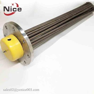 China Industrial Electric Explosion Proof Industrial Tubular Flange Immersion Liquid Heater 380v 30kw 50kw for sale