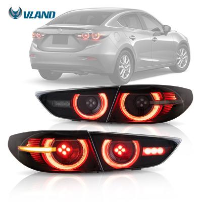 China Interpretation Tail Light VLAND Wholesales Full LED Tail Lights Tail Lamp 2019 2020 2021 Rear Lamp Sequential Smoke 3 Sedan For Mazda 3 Axela for sale