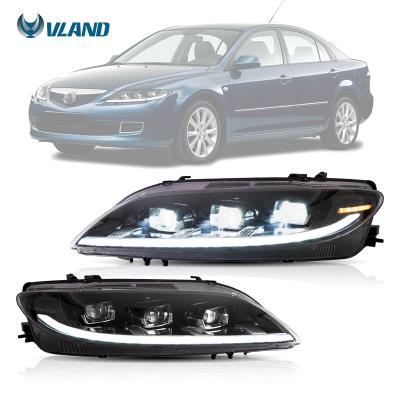 China Factory Wholesale Price Automotive Led Head Light VLAND 2009 2014 GG1 Full LED Headlight 2007 DRL 2003-2015 Lamp Headlights For Mazda 6 for sale