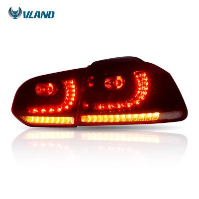 China VLAND Factory LED Waterproof Tail Lamp For Volkswagen VW Golf 6 2008-2013 Other Sequential Car Light Accessories Parts Auto Fog Lights for sale