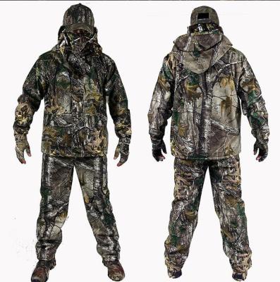 China 2111 Breathable Full Ghillie Hunting Clothing Camouflage Sniper Suit Hunting Jacket Thick Warm Windproof Waterproof Winter Hunting Wear for sale