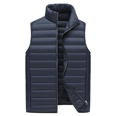 China 2201 Breathable Down Jacket Ultralight Duck Down Stand Collar Sleeveless Vest Zipper Closure Vest Mens Vest Outwear for sale