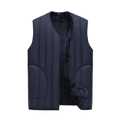 China 2201 wholesale breathable men's autumn and winter plus size cotton vest warm winter vest men's plus size clothing for sale