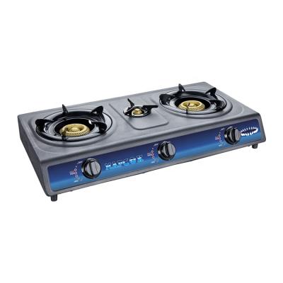 China 2021 New Size Quality Products Outdoor Stainless Gas Stove 3 Burner for sale