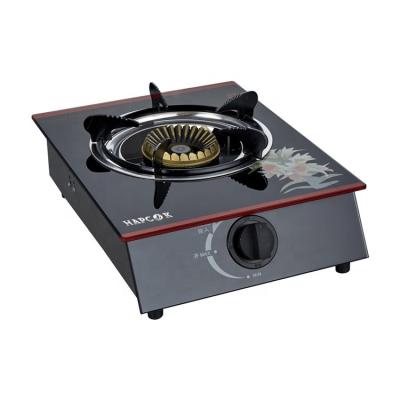 China Cast a large number of low price selling black glass top gas stove for sale