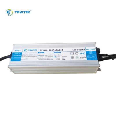 China OEM ODM TBWTEK 28V 56V DC 240W LED Driver IP67 Aluminum Waterproof Changing Power Supply UL Certificated Aluminum Shell for sale