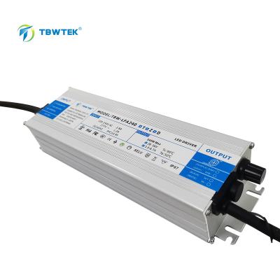 China OEM ODM TBWTEK DC 240W LED Aluminum UL Certificated Lighting Power Supply For LED Light With Power Supply for sale