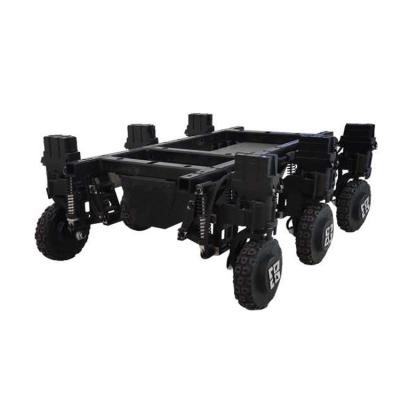 China Hotels 6 Wheels Robot Chassis Equipment Product Transport Chassis Open Platform Smart AGV Searching Smart Robotic Car Chassis for sale