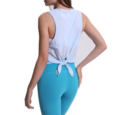 China High quality sexy new arrivals women girls antibacterial bandage sports tank summer yoga top vest for sale