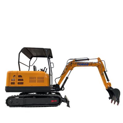 China Hotels TE30 Crawler Mini Excavator New Brand Hydraulic Mini Dagger Farm Garden Excavator CE for sale