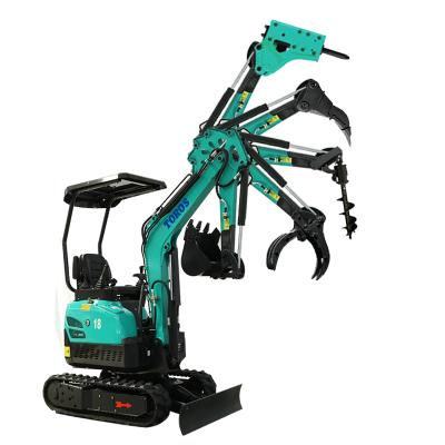 China High Quality Hotels TE18S Good Factory Hydraulic Crawler MIni Excavator Bagger For Sale With Cheap Price for sale